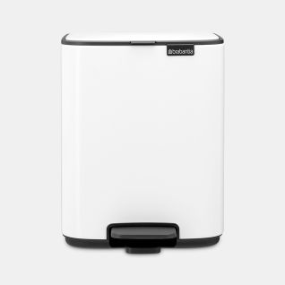Bo Pedal Bin 7 liter - White