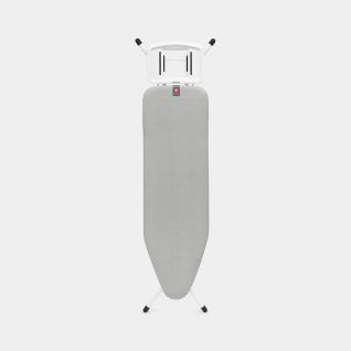 Ironing Board B 48.8 x 14.9 inches (124 x 38 cm), for Steam Iron - Metallised, Fairtrade cotton