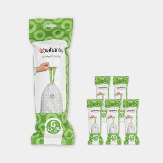PerfectFit Afvalzakken Code G (23-30 liter), 6 rollen van 20 stuks