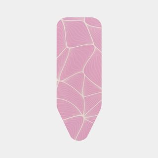 Funda para mesa de planchar C 124 x 45 cm, con capa superior - Lilac Waves, Algodón Fairtrade