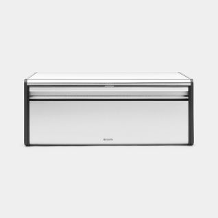 Fall Front Bread Bin Matt Steel Fingerprint Proof
