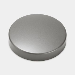 Lid Canister, Low Ø11cm - Platinum