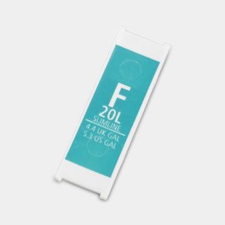 Etichetta capacità, codice F 20 litri - Artic Blue