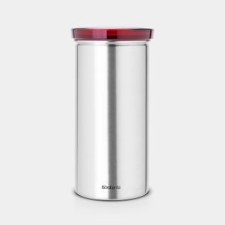 Coffee Pad Canister 18-pcs Capacity - Matt Steel Fingerprint Proof