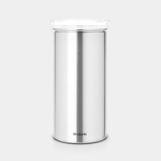 Coffee Pad Canister 18-pcs Capacity - Matt Steel Fingerprint Proof