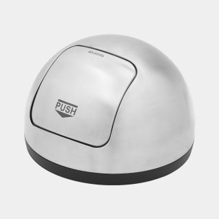 Lid Push Trash Can 16 gallon (60 liter) - Matte Steel