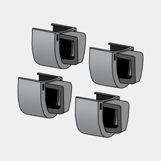 Capuchons bras rotatifs Kit de 4 - Black