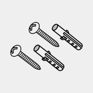 Kit de fixation pour rail mural Matt Steel