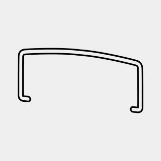 Handle for Lid Hinge Brilliant Steel