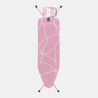 Ironing Board B 124 x 38 cm, for Steam Iron - Lilac Waves, Fairtrade cotton