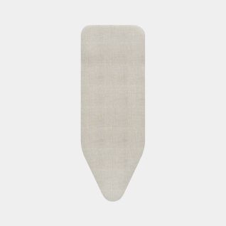 Funda para mesa de planchar C 124 x 45 cm, set completo - Denim Grey, Algodón Fairtrade