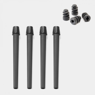 Legs + Adjusting Caps for Bo Touch Bin, 4 pieces - Grey
