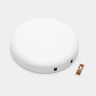 Couvercle NewIcon  poubelle à pédale 12 litres - Mineral Eternal White
