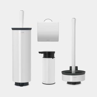 Profile Toilet Accessory Set of 4 Profile - White