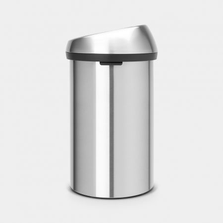 Touch Top Trash Can 16 gallon (60L) - Matte Steel