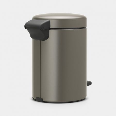 NewIcon Step on Trash Can 0.8 gallon (3 liter) - Platinum