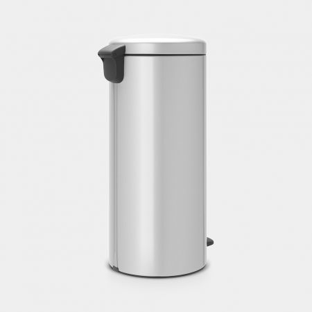 NewIcon Step on Trash Can 8 gallon (30 liter) - Metallic Gray