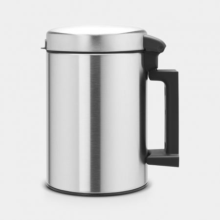 Wall Mounted Trash Can 0.8 gallon (3L) - Matte Steel