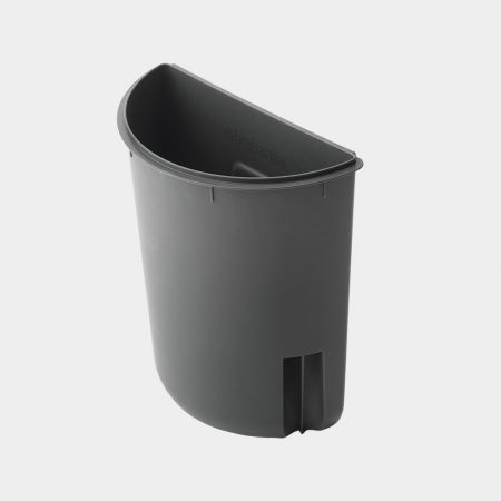 Seau intérieur en plastique NewIcon Recycle 2 litres - Dark Grey