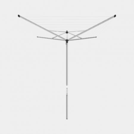 Wäschespinne Topspinner 40 Meter mit Metallbodenanker, Ø 45mm, SplitPole - Metallic Grey