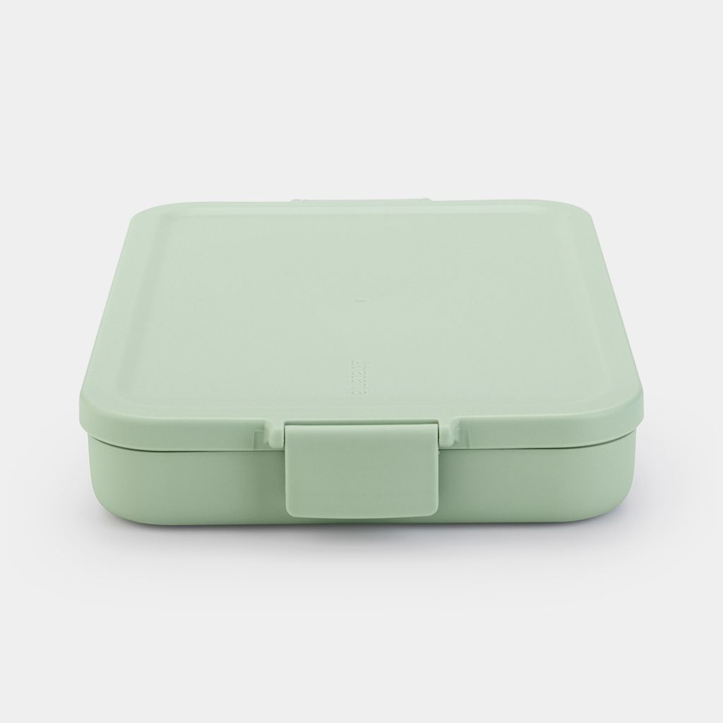 Make & Take Lunch Box Flat Plastic, Jade Green