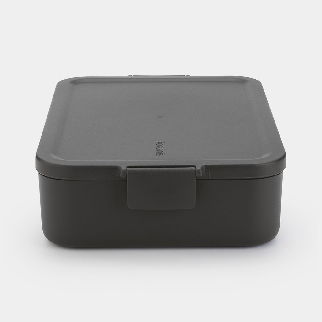 Make & Take Lunch Box Bento Large, Plastic - Dark Gray