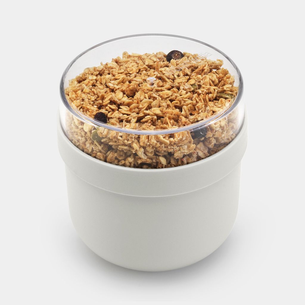 Make & Take Breakfast Bowl 16.9 oz (0.5L), Plastic - Light Gray