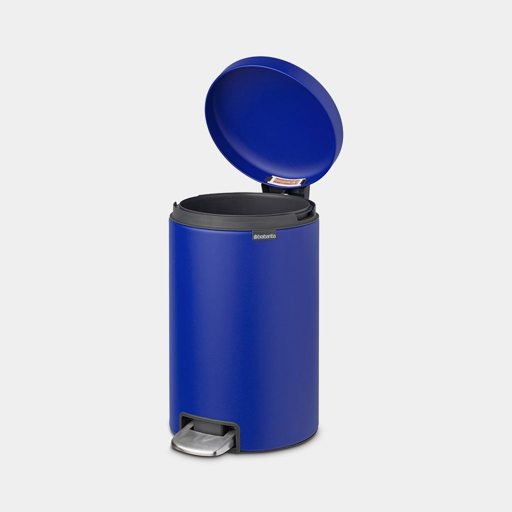 NewIcon Pedal Bin 12 litre - Mineral Powerful Blue