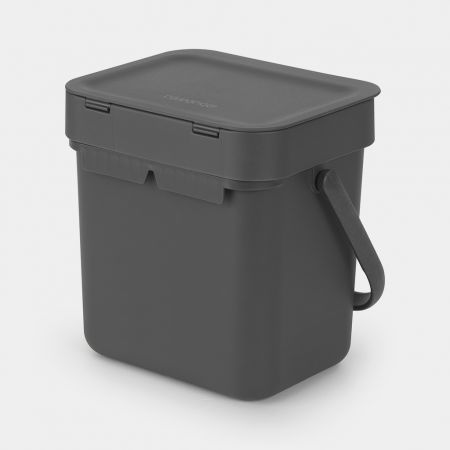 Sort & Go Abfallbehälter 3 Liter - Grey