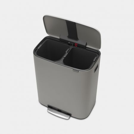 Cubo pedal Bo 2 x 30 litros - Mineral Concrete Grey
