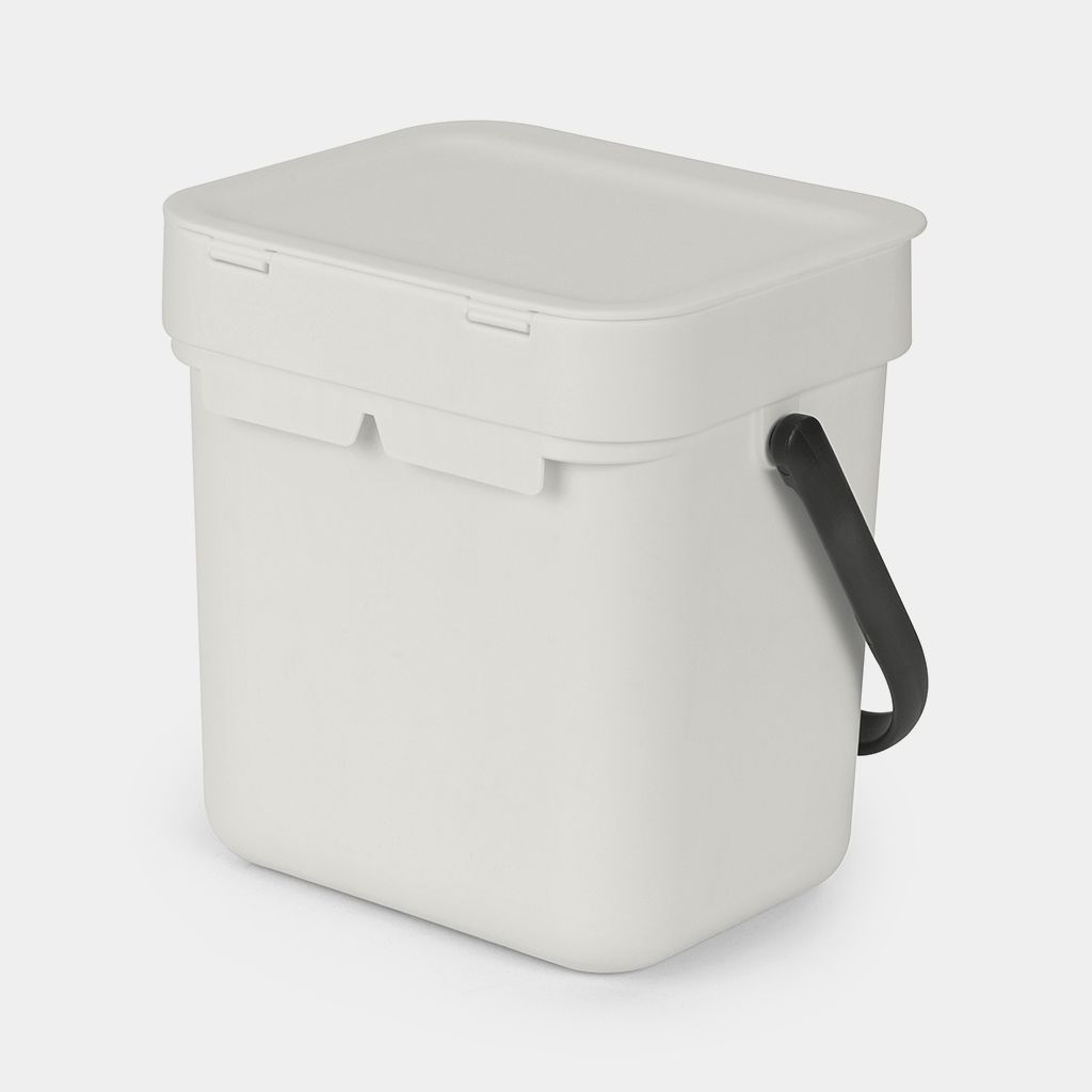 Sort & Go Waste Trash Can 0.8 gallon (3 liter) -  Light Gray