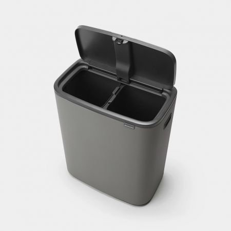 Bo Touch Trash Can 2 x 8 gallon (30 liter) - Mineral Concrete Gray