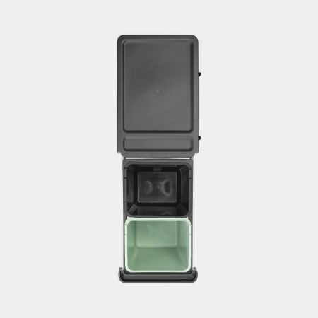 Cubo integrado Sort & Go 2 x 15 litros - Dark Grey