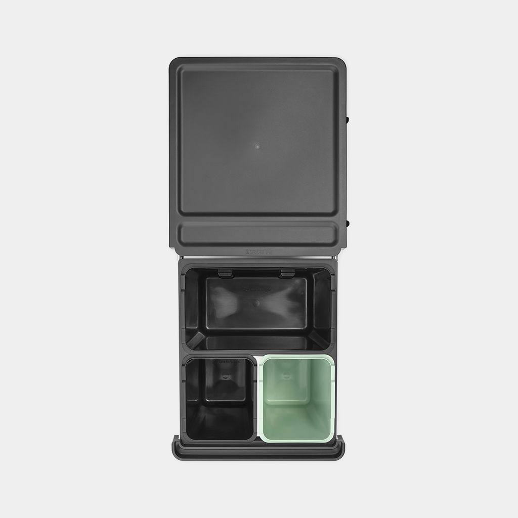 Cubo integrado Sort & Go 10+10+20 litros - Dark Grey