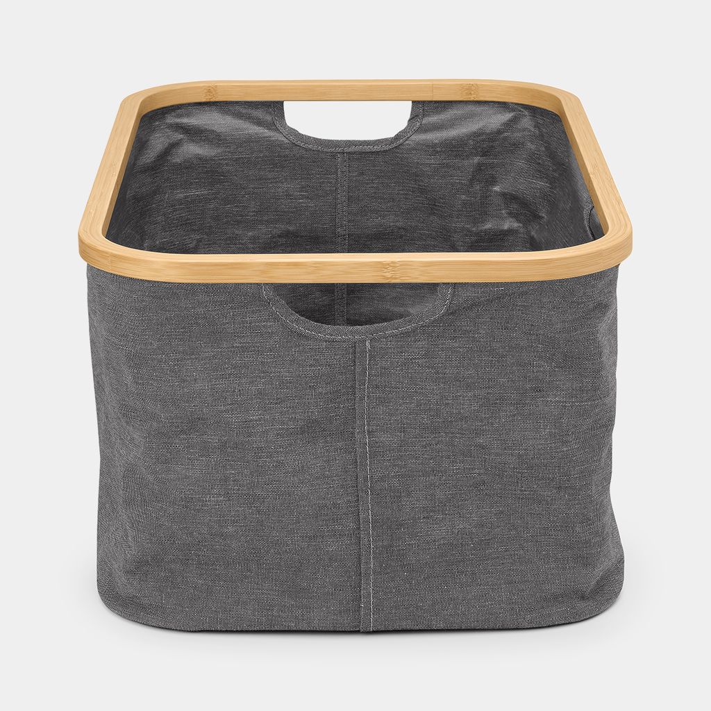 Foldable Laundry Basket 40 litre - Pepper Black