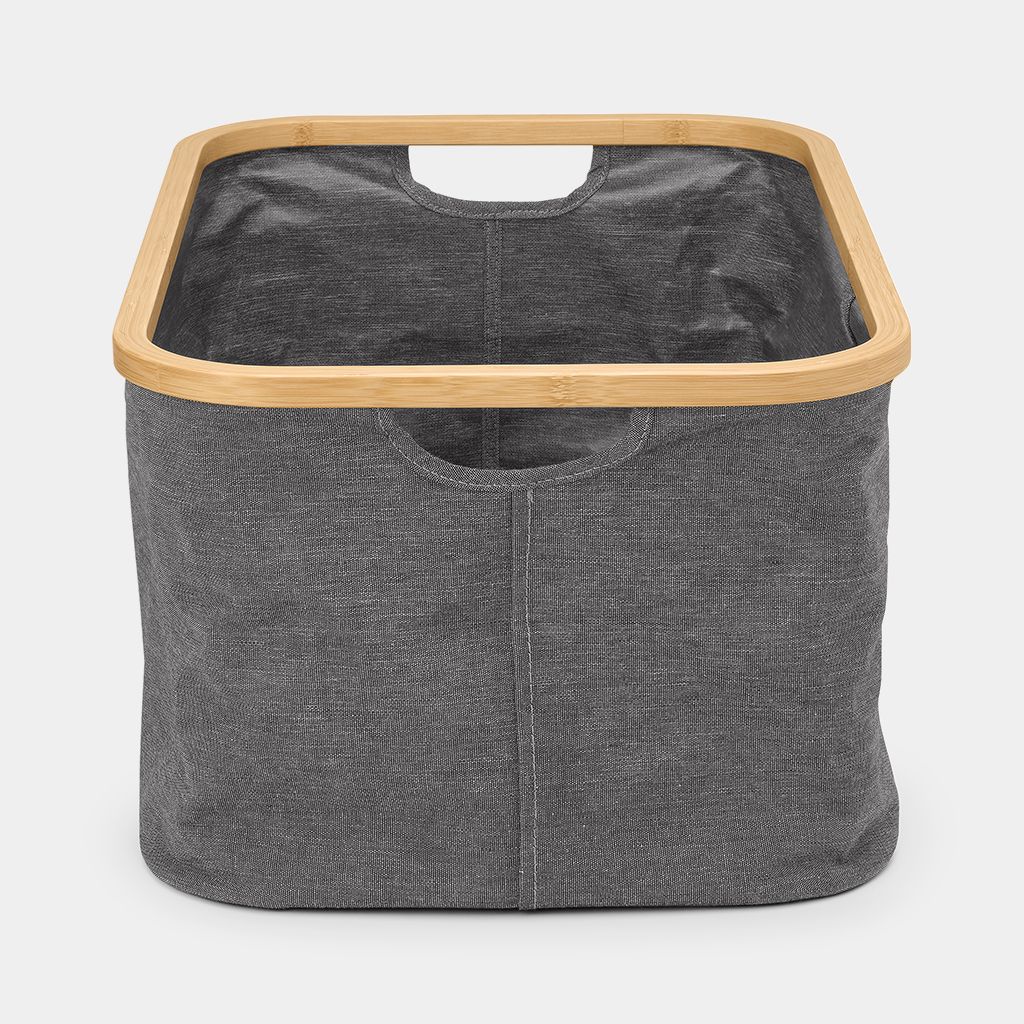 Foldable Laundry Basket, 40 litre Pepper Black Brabantia