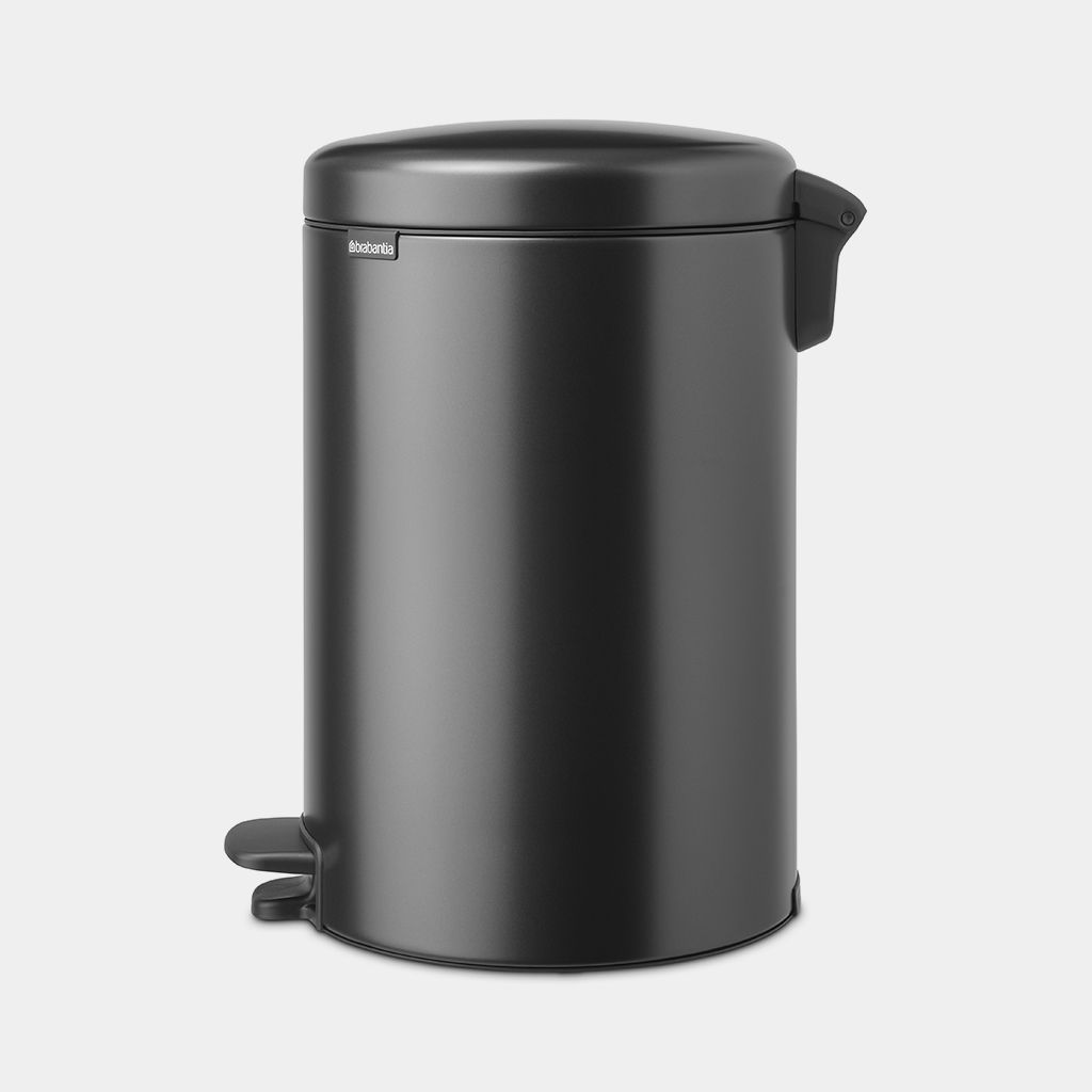 NewIcon Step on Trash Can 5.3 gallon (20L) - Confident Gray