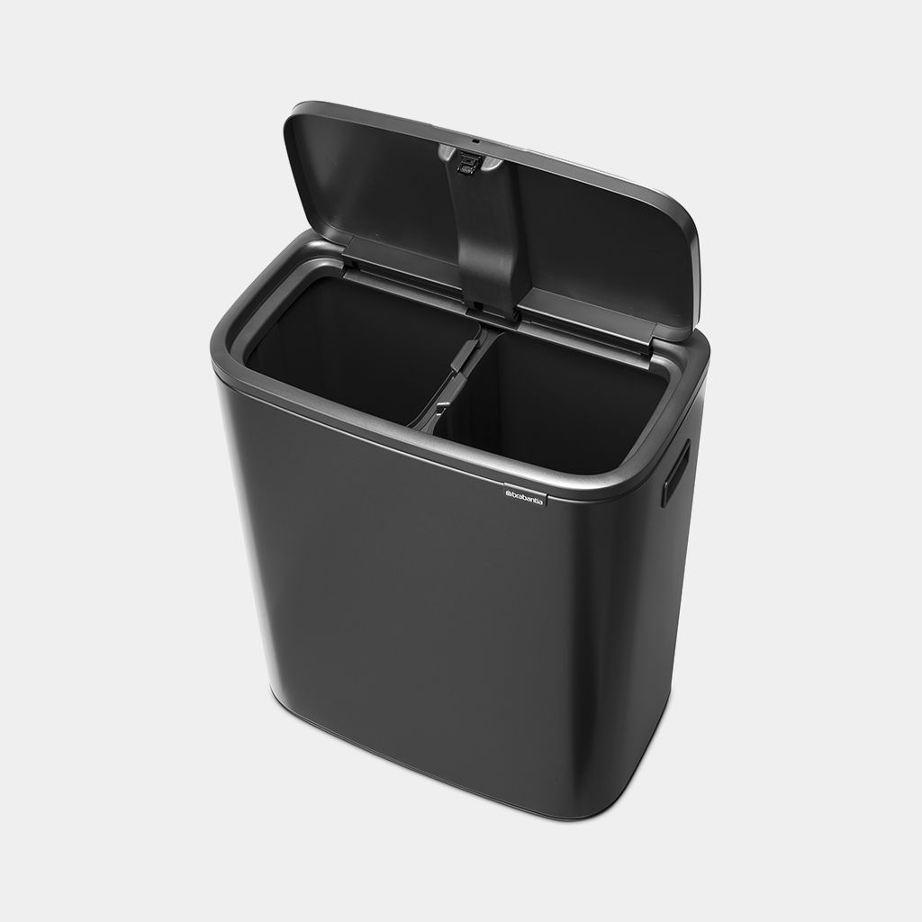 Bo Touch Trash Can 2 x 8 gallon (30 liter) - Confident Gray