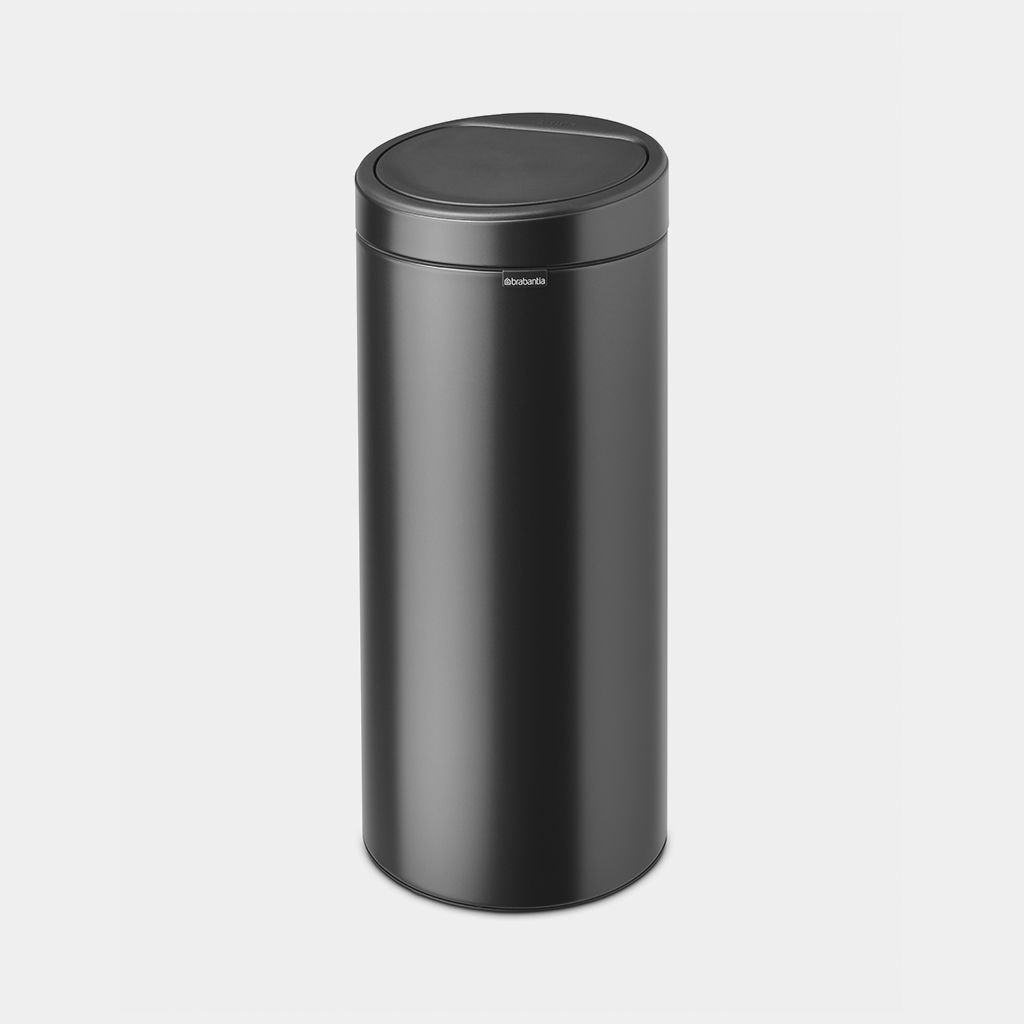 Touch Bin New, 30L, Plastic Inner Bucket Confident Grey Brabantia