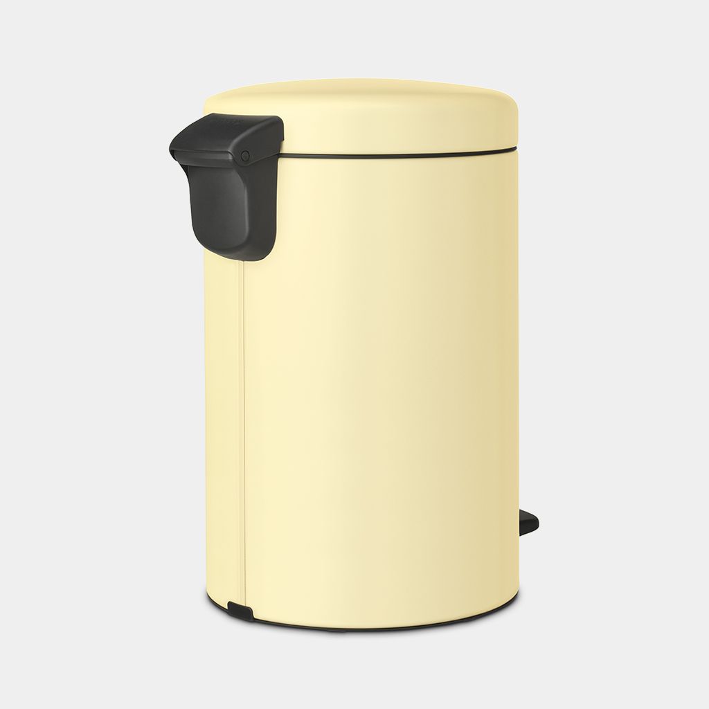NewIcon Step on Trash Can 3.2 gallon (12 liter) - Mellow Yellow