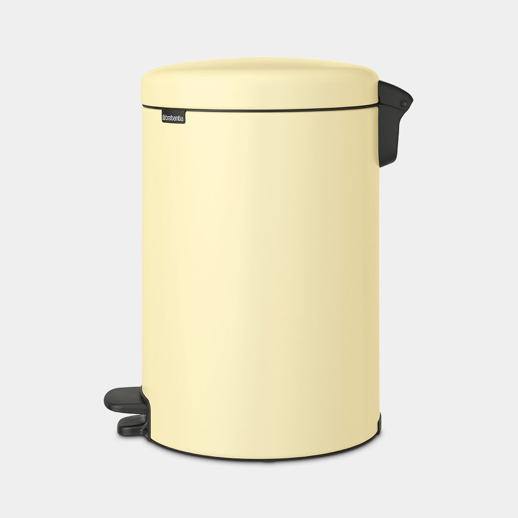 NewIcon Step on Trash Can 5.3 gallon (20L) - Mellow Yellow
