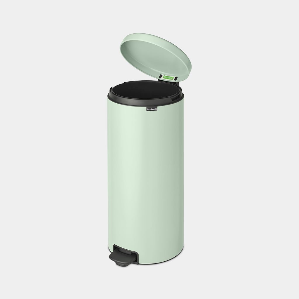 NewIcon Step on Trash Can 8 gallon (30 liter) - Jade Green