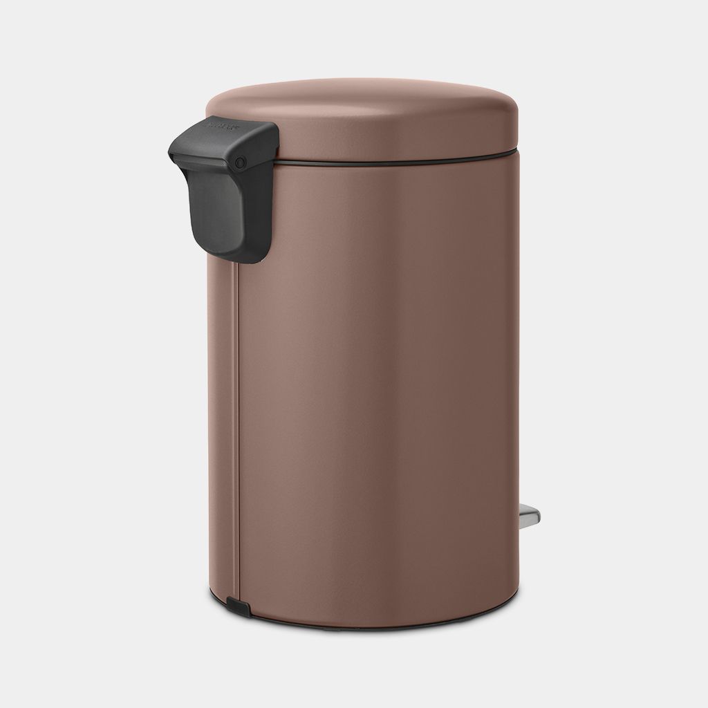 NewIcon Step on Trash Can 1.3 gallon (5 liter) - Satin Taupe