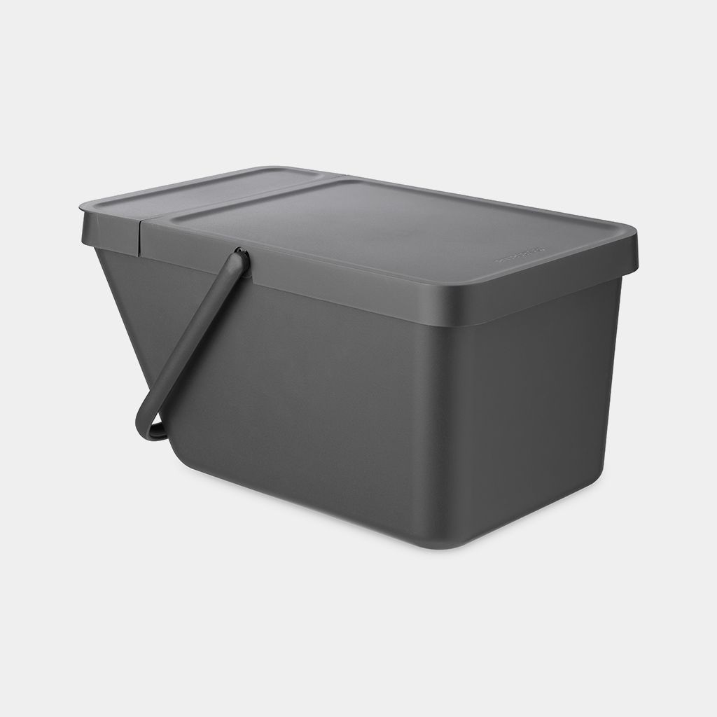 Sort & Go Stackable Waste Trash Can 5.3 gallon (20L) - Dark Gray