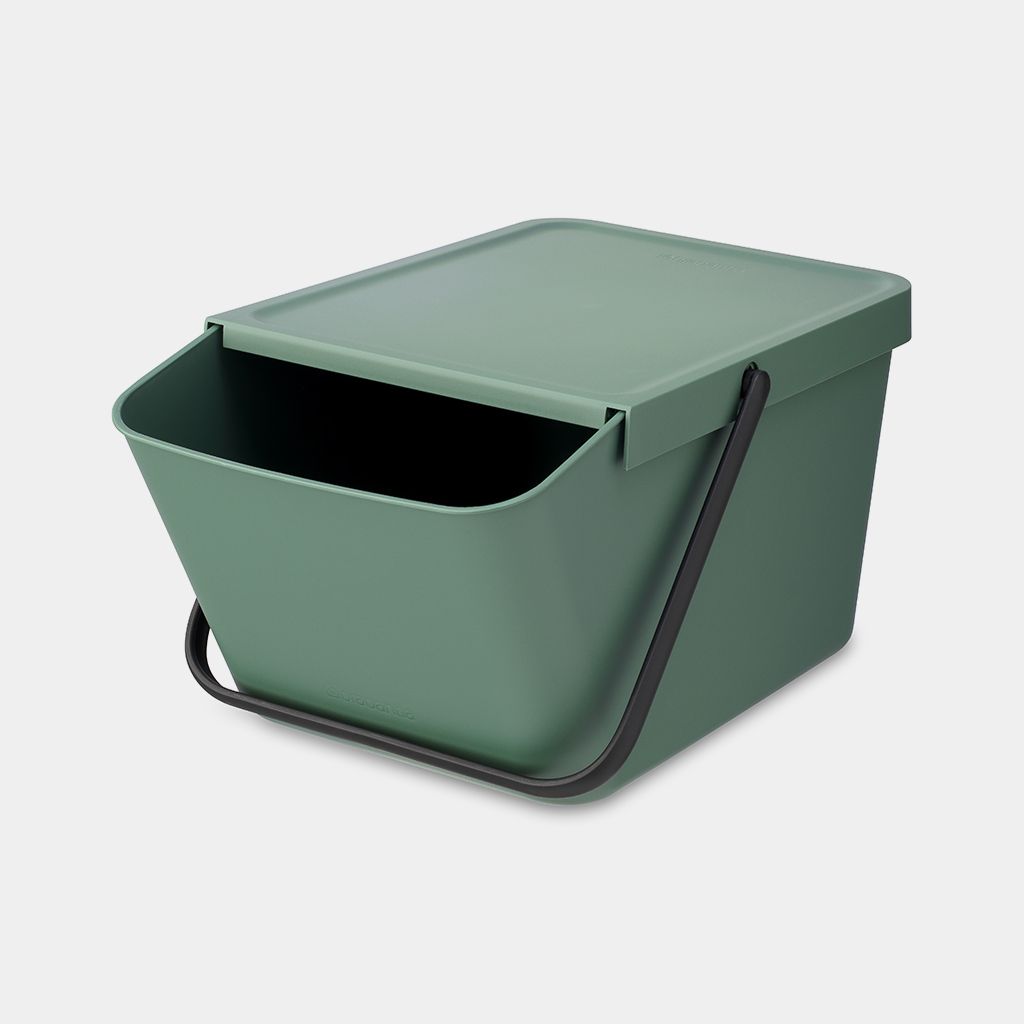 Sort & Go Stackable Waste Trash Can 5.3 gallon (20L) - Fir Green