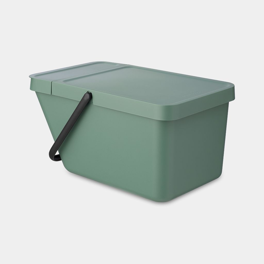 Sort & Go Stackable Waste Bin 20 litre - Fir Green