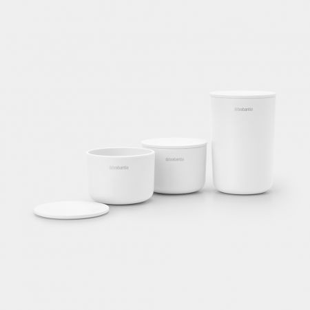 Storage Pots Set of 3 - White