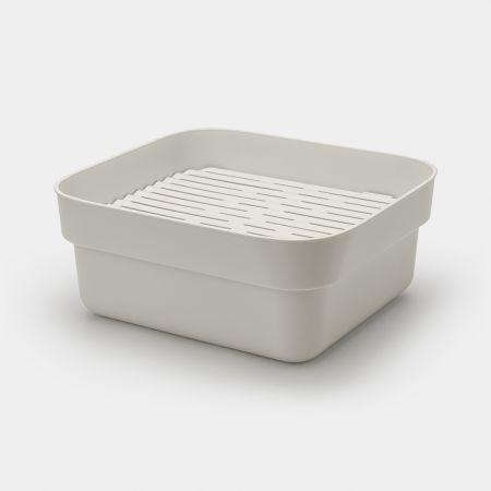 Washing Up Bowl with Drying Tray SinkSide - Light Gray