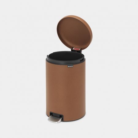 NewIcon Step on Trash Can 5.3 gallon (20L) - Mineral Cinnamon