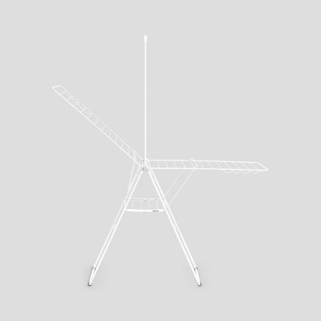 HangOn Drying Rack 25 metres with rod - White | Brabantia